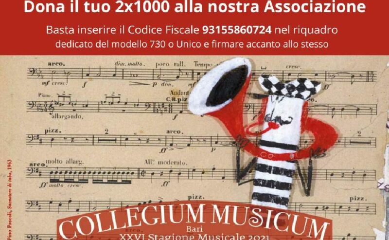 Dona il tuo 2 x 1000 al Collegium Musicum