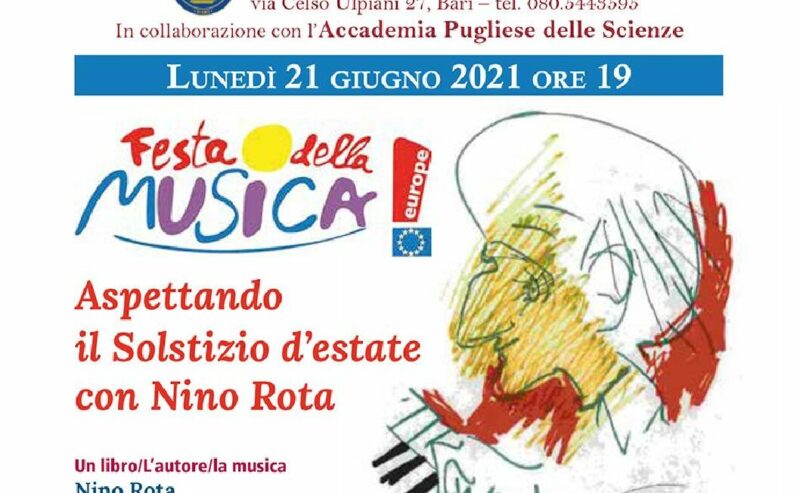 Comunicato stampa per concerto 21 giugno “Aspettando il solstizio d’estate con Nino Rota”